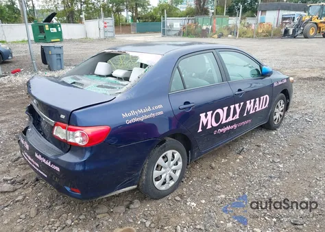 2011 Toyota Corolla Le from USA, damaged, VIN 2T1BU4EE2BC637490